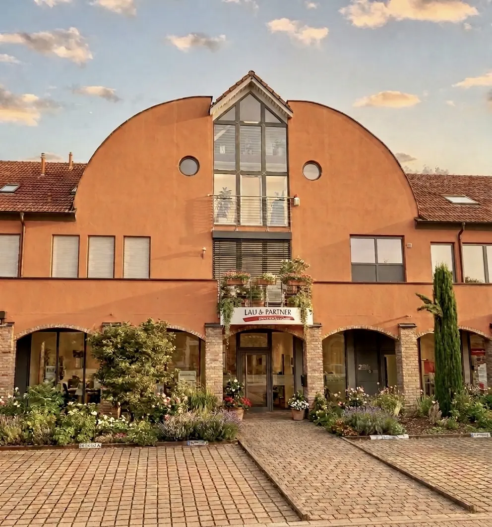 Das Büro von Lau & Partner Immobilien in der Unteren Buchstraße in Jockgrim